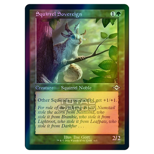 Magic The Gathering - Modern Horizons 2 - Squirrel Sovereign - 415/303 (Etched Foil)