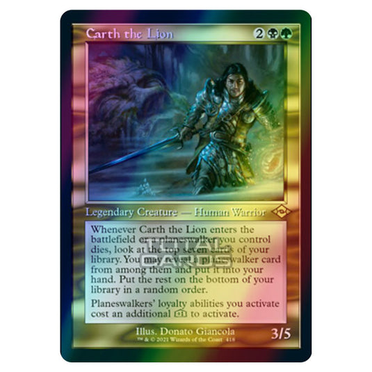 Magic The Gathering - Modern Horizons 2 - Carth the Lion - 418/303 (Etched Foil)