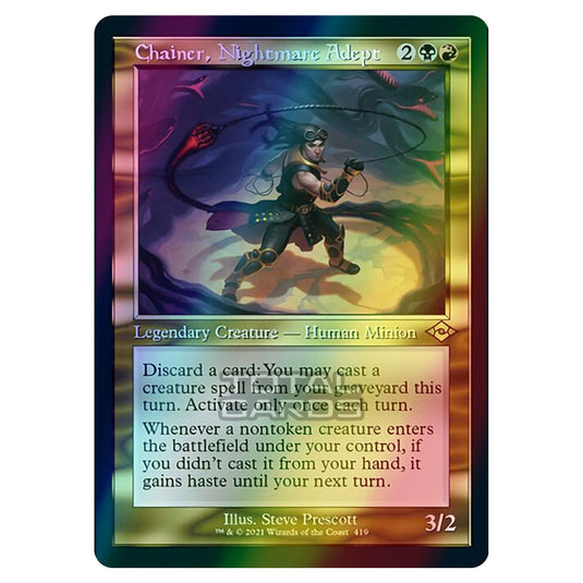 Magic The Gathering - Modern Horizons 2 - Chainer, Nightmare Adept - 419/303 (Etched Foil)