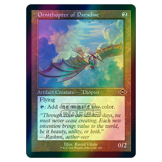 Magic The Gathering - Modern Horizons 2 - Ornithopter of Paradise - 430/303 (Etched Foil)