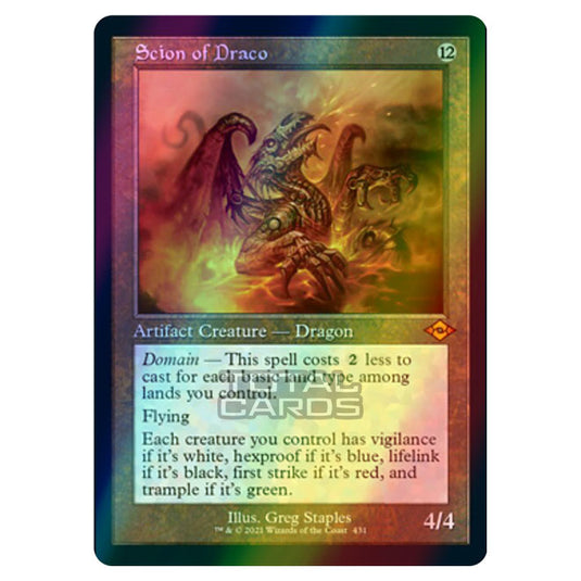 Magic The Gathering - Modern Horizons 2 - Scion of Draco - 431/303 (Etched Foil)