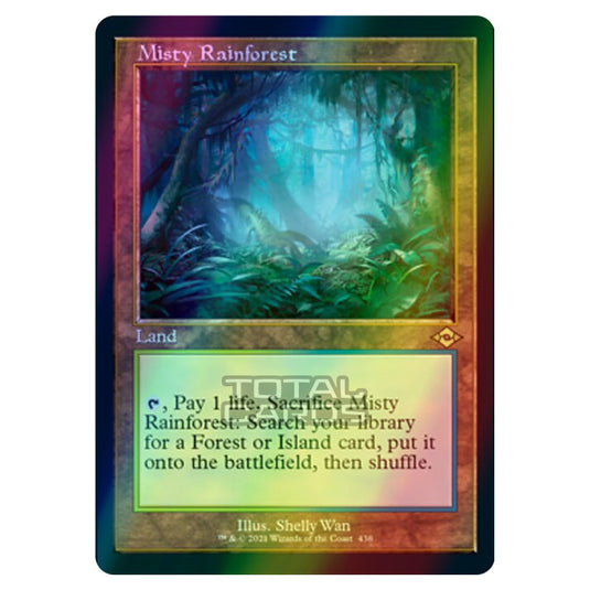 Magic The Gathering - Modern Horizons 2 - Misty Rainforest - 438/303 (Etched Foil)