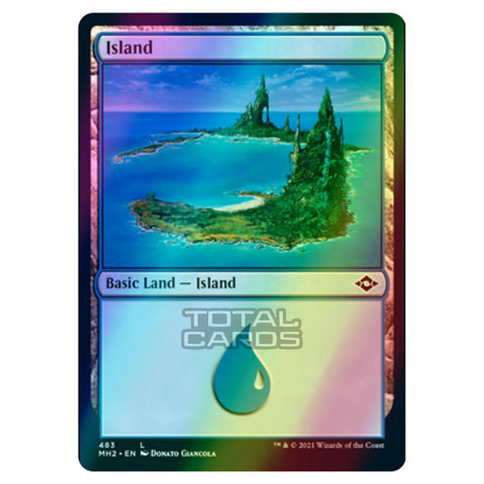 Magic The Gathering - Modern Horizons 2 - Island - 483/303 (Etched Foil)