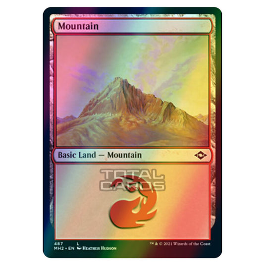 Magic The Gathering - Modern Horizons 2 - Mountain - 487/303 (Etched Foil)