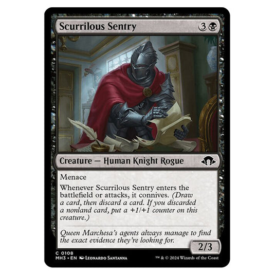 Magic The Gathering - Modern Horizons 3 - Scurrilous Sentry - 0108