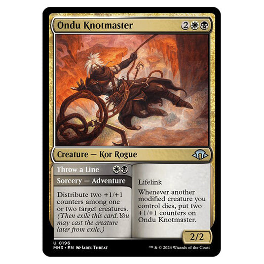 Magic The Gathering - Modern Horizons 3 - Ondu Knotmaster // Throw a Line - 0196