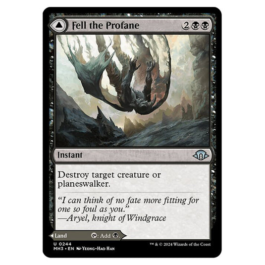 Magic The Gathering - Modern Horizons 3 - Fell the Profane // Fell Mire - 0244