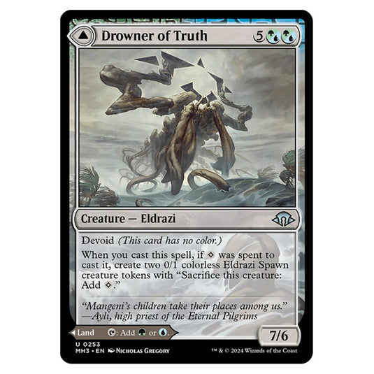 Magic The Gathering - Modern Horizons 3 - Drowner of Truth // Drowned Jungle - 0253