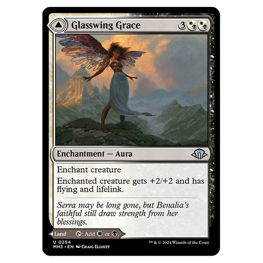 Magic The Gathering - Modern Horizons 3 - Glasswing Grace // Age-Graced Chapel - 0254