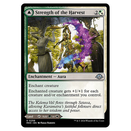 Magic The Gathering - Modern Horizons 3 - Strength of the Harvest // Haven of the Harvest - 0258