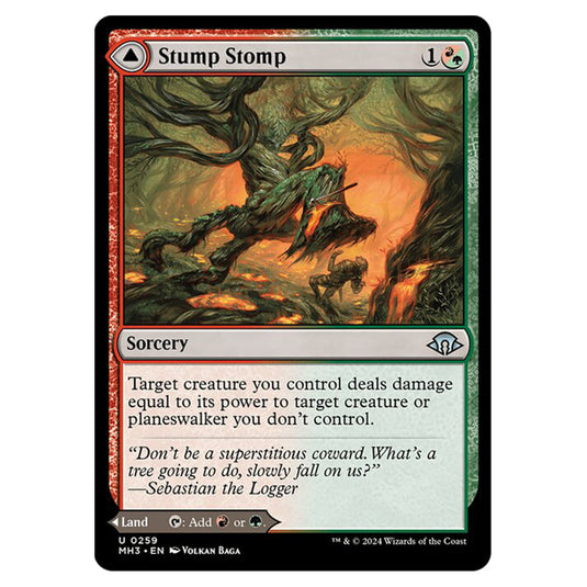 Magic The Gathering - Modern Horizons 3 - Stump Stomp // Burnwillow Clearing - 0259