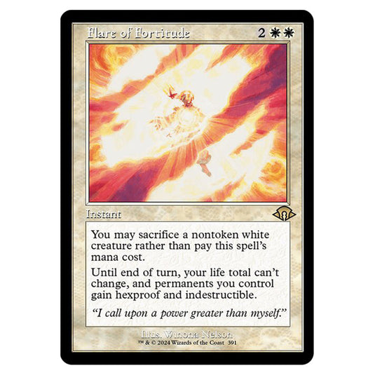 Magic The Gathering - Modern Horizons 3 - Flare of Fortitude ('97 Classic Print) - 0391