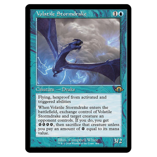 Magic The Gathering - Modern Horizons 3 - Volatile Stormdrake ('97 Classic Print) - 0404