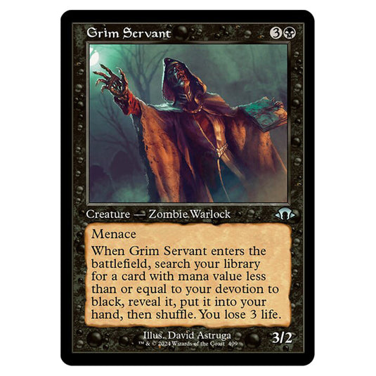 Magic The Gathering - Modern Horizons 3 - Grim Servant ('97 Classic Print) - 0409