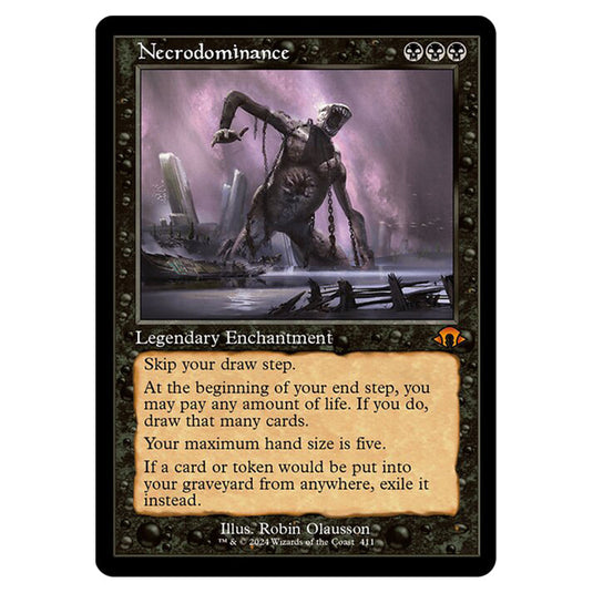 Magic The Gathering - Modern Horizons 3 - Necrodominance ('97 Classic Print) - 0411