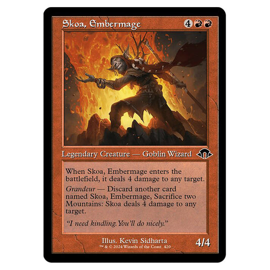 Magic The Gathering - Modern Horizons 3 - Skoa, Embermage ('97 Classic Print) - 0420