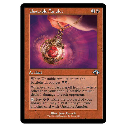 Magic The Gathering - Modern Horizons 3 - Unstable Amulet ('97 Classic Print) - 0421