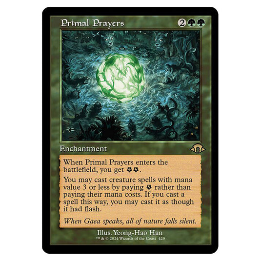 Magic The Gathering - Modern Horizons 3 - Primal Prayers ('97 Classic Print) - 0429