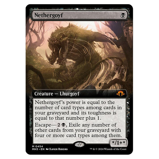 Magic The Gathering - Modern Horizons 3 - Nethergoyf (Extended Art) - 0454