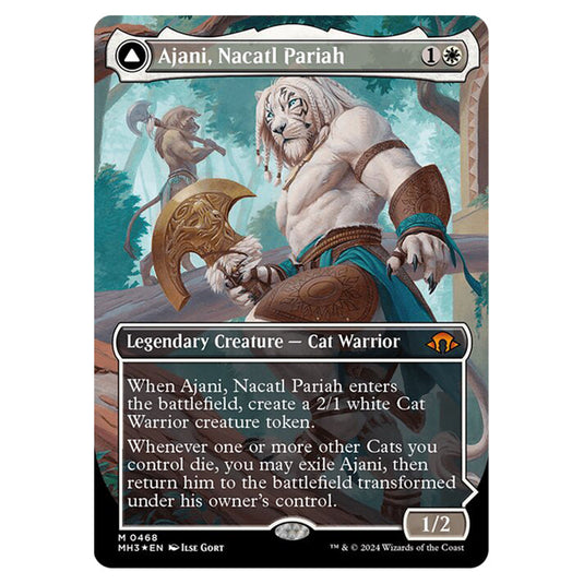 Magic The Gathering - Modern Horizons 3 - Ajani, Nacatl Pariah // Ajani, Nacatl Avenger (Textured Foil) - 0468