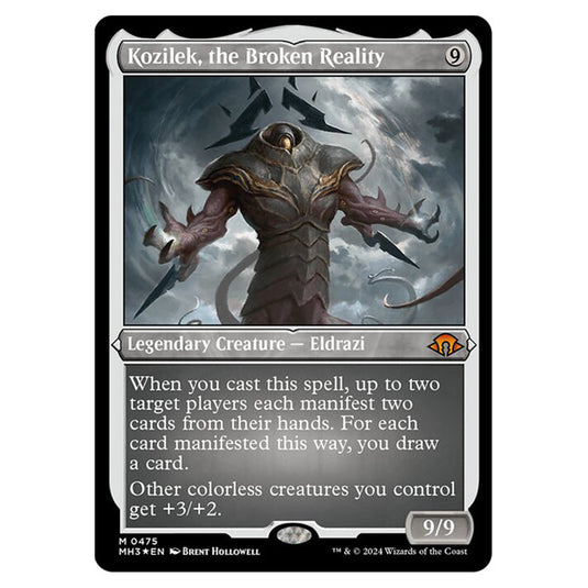 Magic The Gathering - Modern Horizons 3 - Kozilek, the Broken Reality (Etched Foil) - 0475