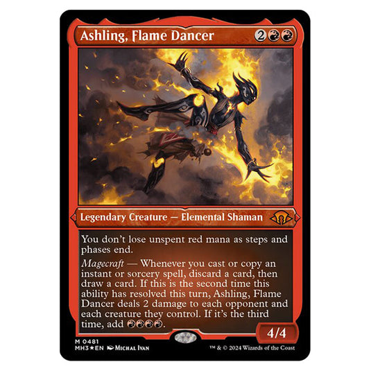 Magic The Gathering - Modern Horizons 3 - Ashling, Flame Dancer (Etched Foil) - 0481