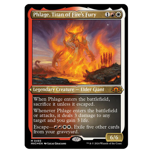 Magic The Gathering - Modern Horizons 3 - Phlage, Titan of Fire's Fury (Etched Foil) - 0493