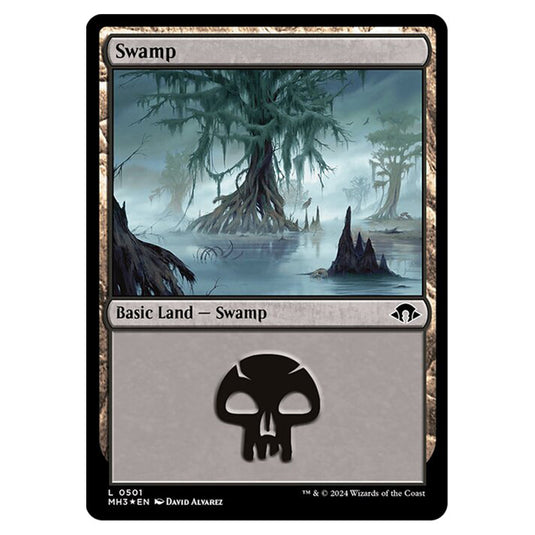 Magic The Gathering - Modern Horizons 3 - Swamp (Ripple Foil) - 0501