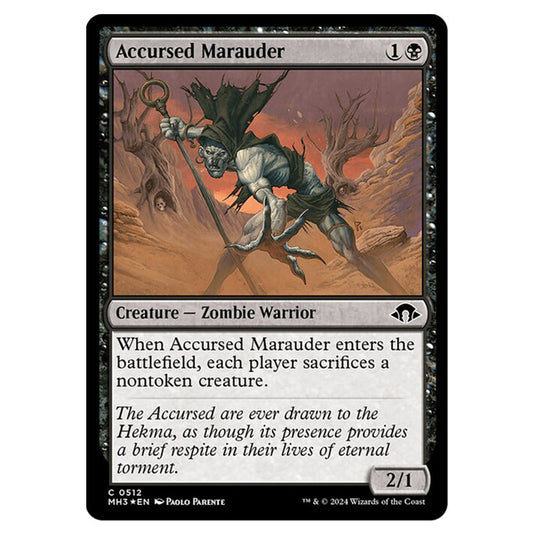 Magic The Gathering - Modern Horizons 3 - Accursed Marauder (Ripple Foil) - 0512