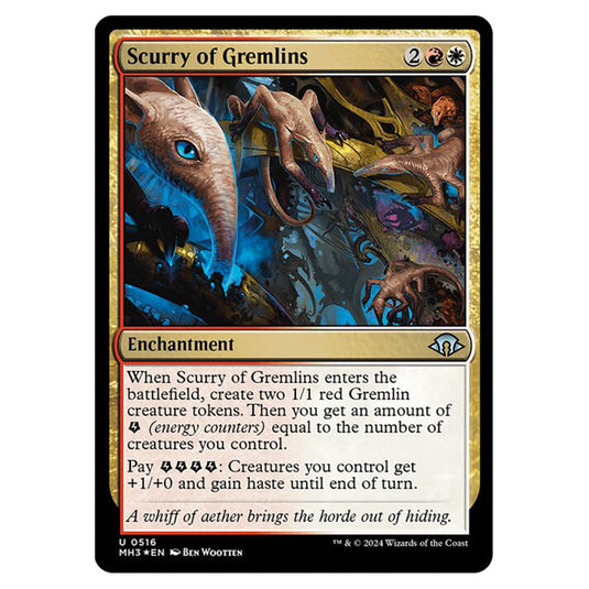 Magic The Gathering - Modern Horizons 3 - Scurry of Gremlins (Ripple Foil) - 0516