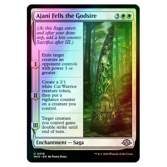 Magic The Gathering - Modern Horizons 3 - Ajani Fells the Godsire - 0019 (Foil)