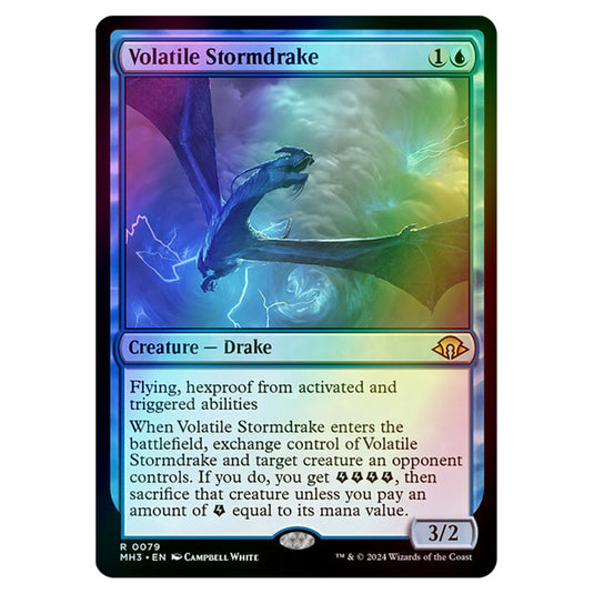 Magic The Gathering - Modern Horizons 3 - Volatile Stormdrake - 0079 (Foil)