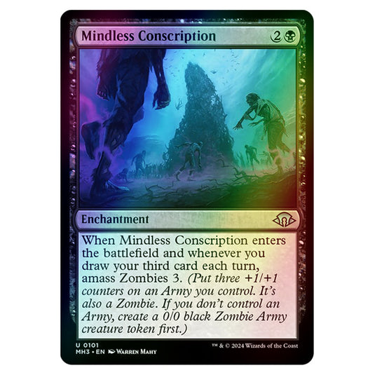 Magic The Gathering - Modern Horizons 3 - Mindless Conscription - 0101 (Foil)