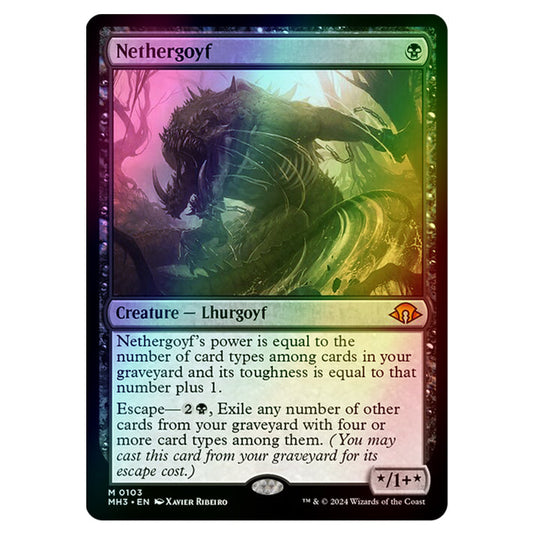 Magic The Gathering - Modern Horizons 3 - Nethergoyf - 0103 (Foil)