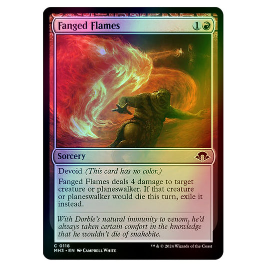 Magic The Gathering - Modern Horizons 3 - Fanged Flames - 0118 (Foil)