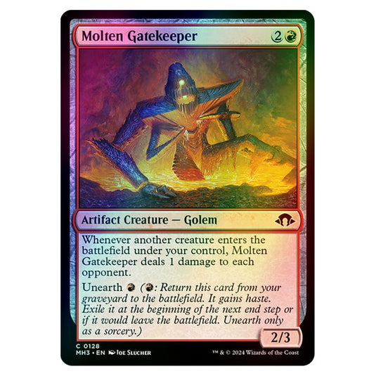 Magic The Gathering - Modern Horizons 3 - Molten Gatekeeper - 0128 (Foil)