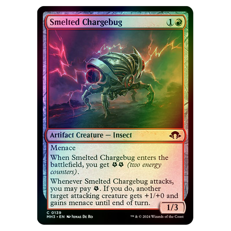 Chargebug Card Magic The Gathering - Modern Horizons 3 - Smelted Chargebug - 0139 (Fo