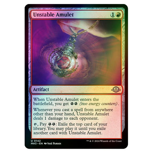 Magic The Gathering - Modern Horizons 3 - Unstable Amulet - 0142 (Foil)