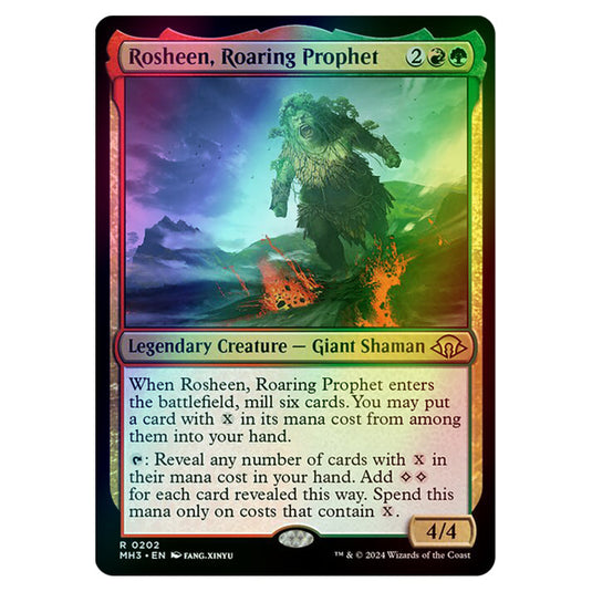 Magic The Gathering - Modern Horizons 3 - Rosheen, Roaring Prophet - 0202 (Foil)