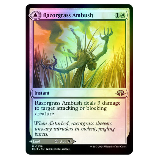 Magic The Gathering - Modern Horizons 3 - Razorgrass Ambush // Razorgrass Field - 0238 (Foil)