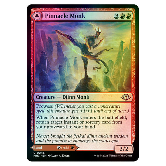 Magic The Gathering - Modern Horizons 3 - Pinnacle Monk // Mystic Peak - 0246 (Foil)