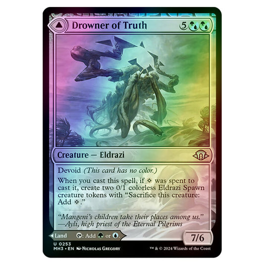 Magic The Gathering - Modern Horizons 3 - Drowner of Truth // Drowned Jungle - 0253 (Foil)