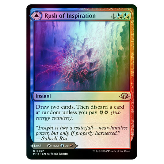 Magic The Gathering - Modern Horizons 3 - Rush of Inspiration // Crackling Falls - 0257 (Foil)