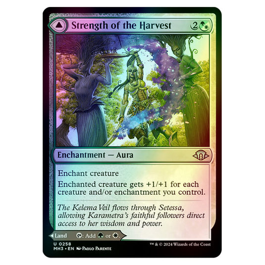 Magic The Gathering - Modern Horizons 3 - Strength of the Harvest // Haven of the Harvest - 0258 (Foil)