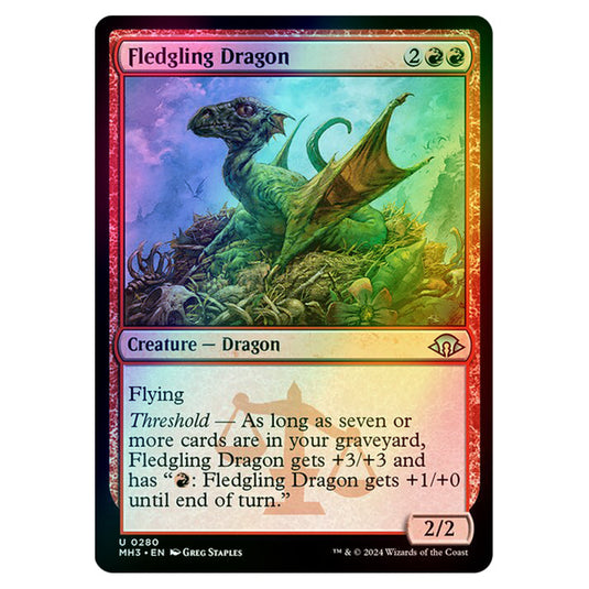 Magic The Gathering - Modern Horizons 3 - Fledgling Dragon - 0280 (Foil)