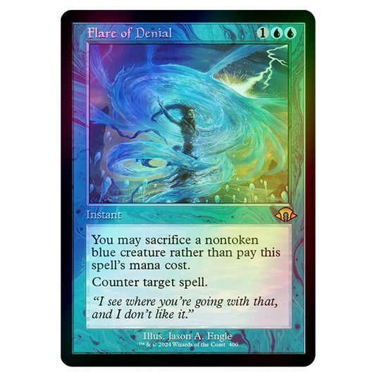 Magic The Gathering - Modern Horizons 3 - Flare of Denial ('97 Classic Print) - 0400 (Foil)