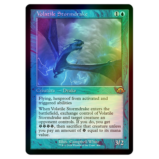 Magic The Gathering - Modern Horizons 3 - Volatile Stormdrake ('97 Classic Print) - 0404 (Foil)