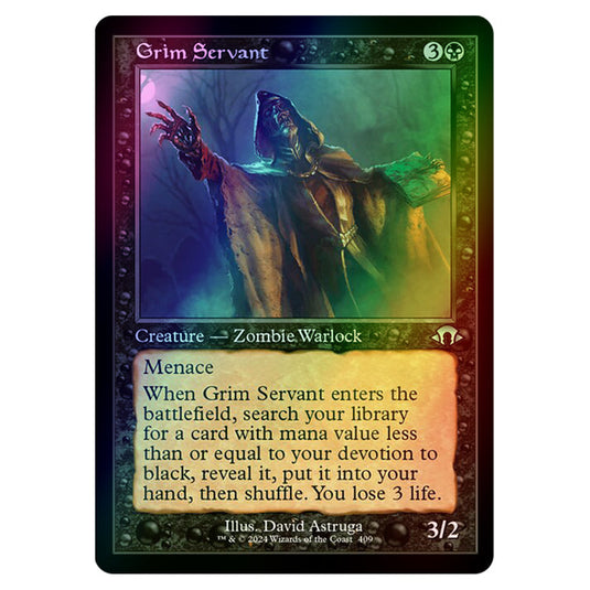 Magic The Gathering - Modern Horizons 3 - Grim Servant ('97 Classic Print) - 0409 (Foil)