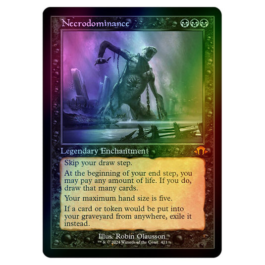 Magic The Gathering - Modern Horizons 3 - Necrodominance ('97 Classic Print) - 0411 (Foil)