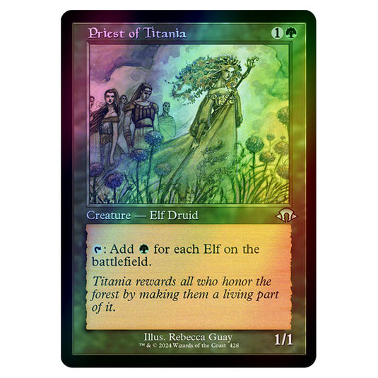 Magic The Gathering - Modern Horizons 3 - Priest of Titania ('97 Classic Print) - 0428 (Foil)